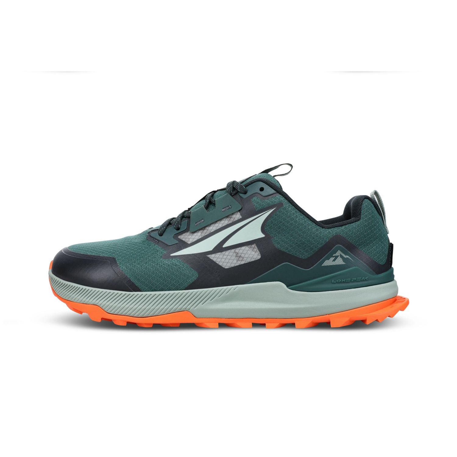 Altra Lone Peak 7 Men's Trail Running Shoes Green / Black / Orange | South Africa-24768539